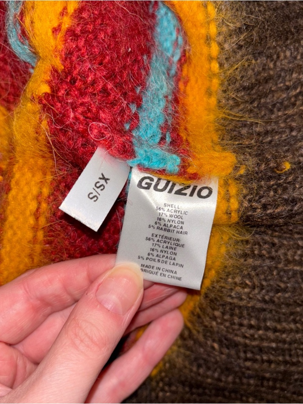 NWOT Danielle Guzio oversized striped sweater - Picture 5 of 5